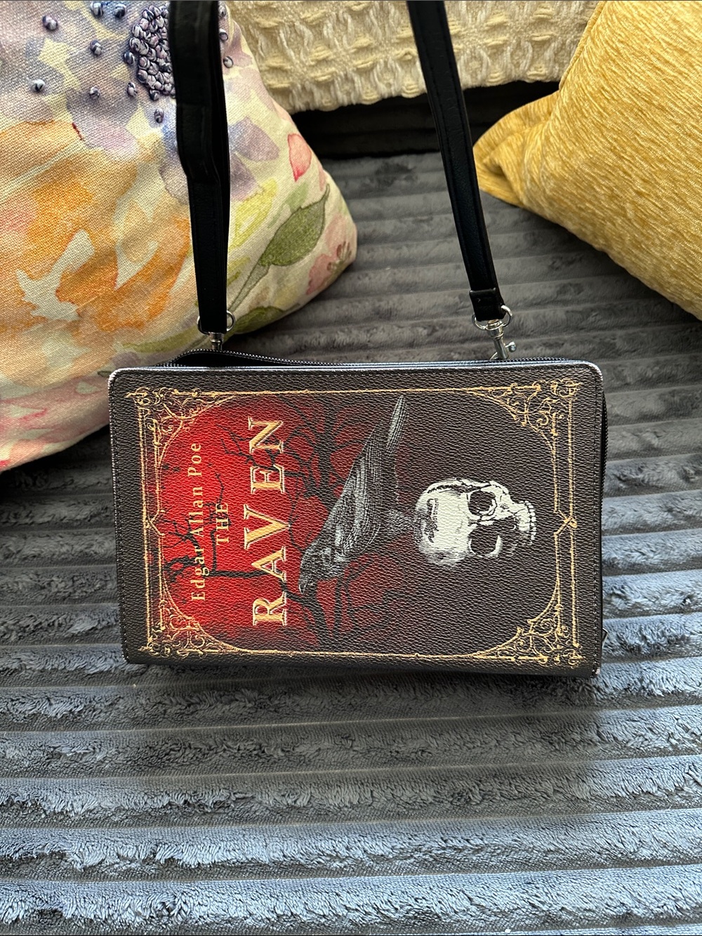 The Raven Graphic Crossbody Bag - NEW never used